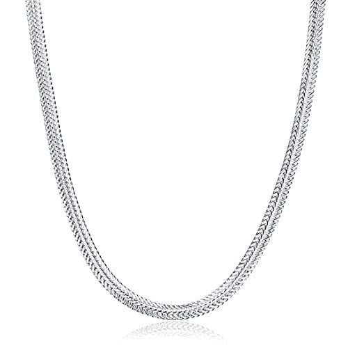 Chaîne serpent argent plaqué le cadeau parfait pour elle et lui