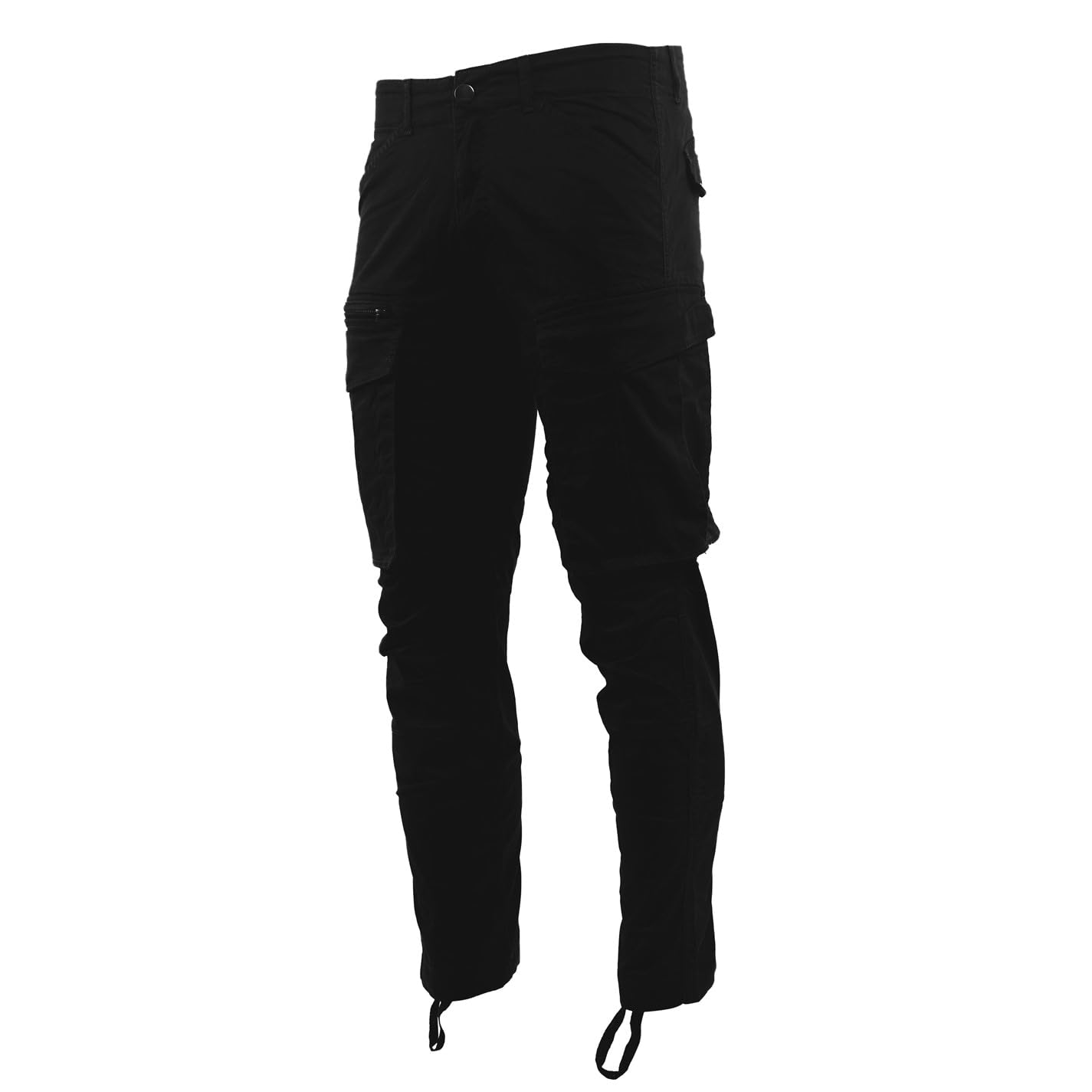 Firetrap Men's Wash Black Cargo Trouser Cotton 38W / 30L