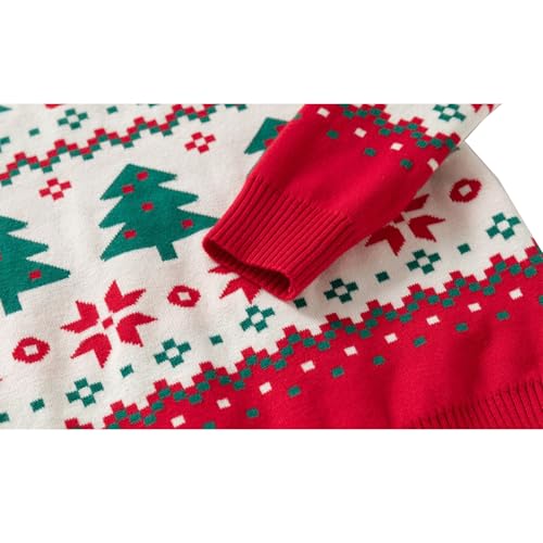 Image of Ugly Christmas Sweater for Girls Funny Xmas Knit Pullover Shirts Kids Child Holiday Jumper Tops Outfit 2-14 Years