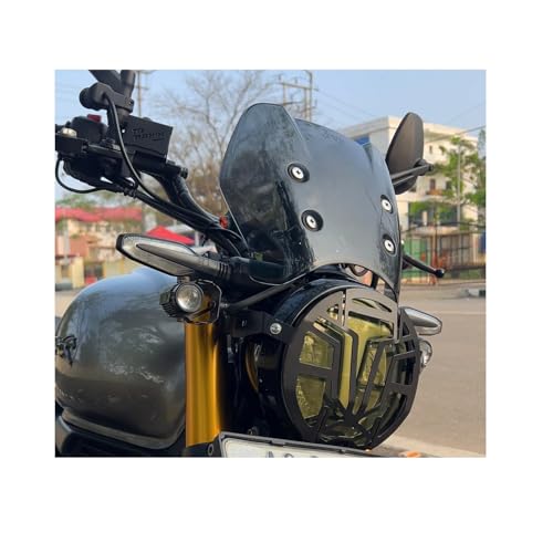 Image of Metal Headlight Frames | Rear | Frant Disc Oil Cap | Radiator Guard For TVS Ronin 225 New (2024 To 2025) Combo Pack of 4 Pcs