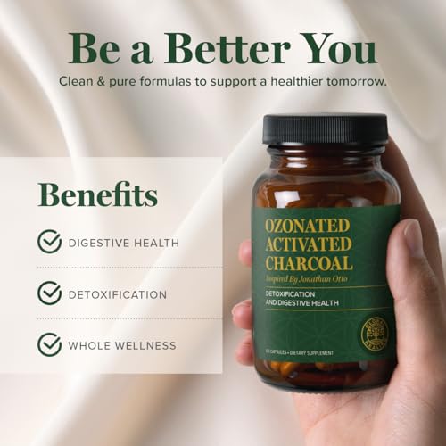 Global Healing Center - Ozonated Activated Charcoal Powder - Advanced Digestive Detox That Adsorbs Internal Unwanted Compounds - Helps Relieve Occasional Gas Discomfort - 60 Activated Charcoal Pills - Image 5