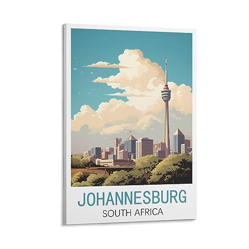 Poster vintage Johannesburg : l'esprit du voyage pour décorer votre chambre