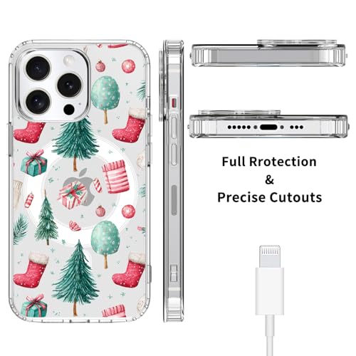 Coque iPhone 15 Pro Max MagSafe transparente antichoc Noël - 5