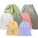 ZERHOK Borse Impermeabile Sacca da Ginnastica Borsa da Palestra Impermeabile con Cordoncino 8 PCS peva Impermeabile Adatto a Tutti i Tipi di stoccaggio