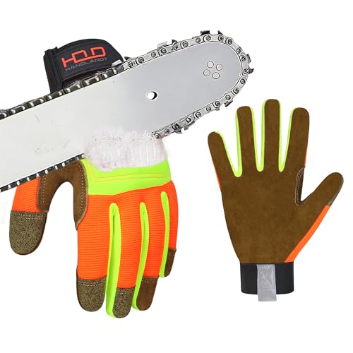 HANDLANDY Chainsaw Gloves Touchscreen