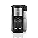 Hamilton Beach 46381 12-Cup Programmable Coffee Maker, Easy Access Plus, Brew Options, Cone Filter, Black and Stainless