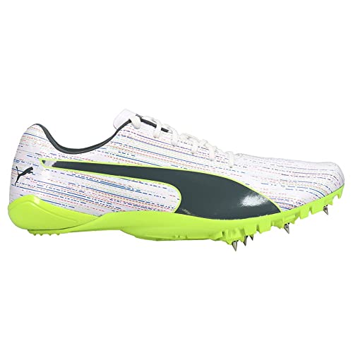 PUMA Mens Evospeed Electric 12 and Field Running Sneakers Shoes - White - Size 5 M