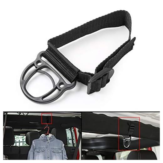 Areyourshop - Gancho universal para colgar ropa de coche para Wrangler YJ TJ JK