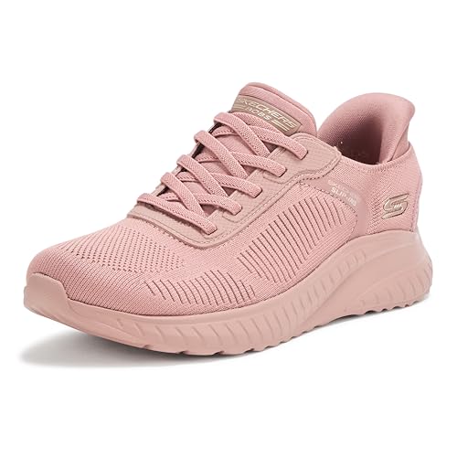 Skechers Hands Free Slip-ins: Bobs Sport Squad Chaos-Current Muse, Zapatillas Mujer, Rosa, 35.5 EU Ancho