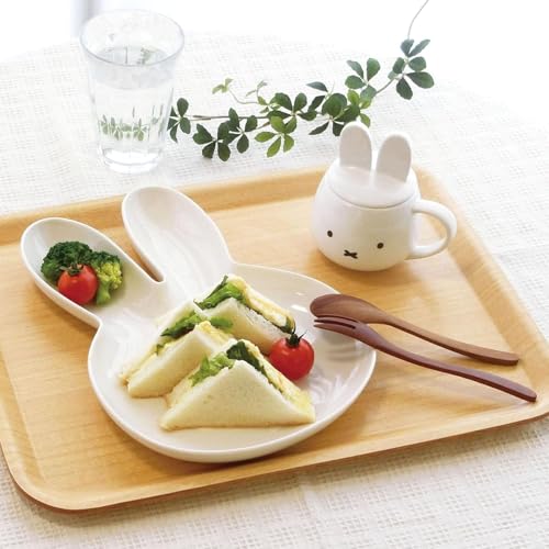 Taza de cerámica japonesa con tapa, diseño de conejo miniatura 3