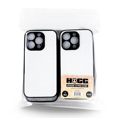 Coque sublimation iPhone 14 Pro vierge Hogg lot de 6 coques DIY blanches pour impression transfert chaud - 2