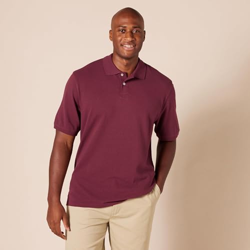 Image of Amazon Essentials Men's Regular-Fit Short Sleeve Cotton Pique Polo Shirt (Available in Big & Tall)