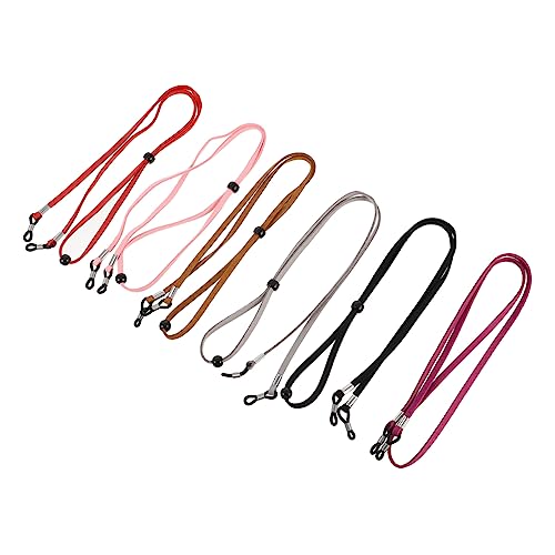 SEWACC 6Pcs Adjustable Non Slip Sports Glasses Lanyard Skid Rope for Secure Eyewear Retention