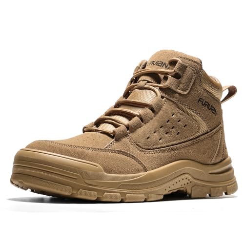 Furuian Tactical Boots for Men Women Non Slip Work Shoes for Men Comfortable Hiking Boot For Outdoor...