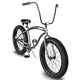 Tracer Avalon 26 Inch Beach Cruiser Bike for Men,Steel Frame,1-Speed,Hi-Rise Handlebar,Three Piece...