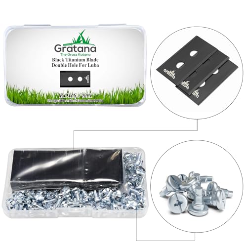 Lame de tondeuse à gazon robot pour herbe dense pack 80 lames double trou Luba - 8