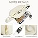 Kattee Fanny Packs for Women, Leather Crossbody Bags for Women Trendy, Small Belt Bag,Fashion Waist Packs with RFID Blocking, Beige