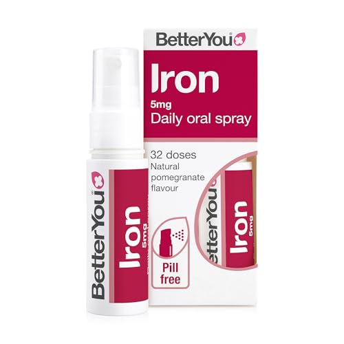 BetterYou Iron 5mcg Liquid Oral Spray Supplement Pomegranate Flavour