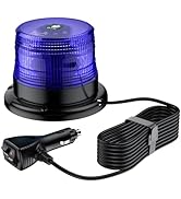 EYPINS Blue LED Beacon Strobe Light 12-24V, Safety Emergency Flashing Roadside Warning Beacon Lig...