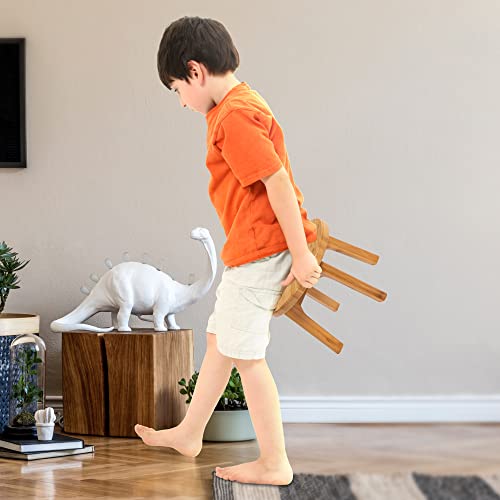 GOBAM Bamboo Step Stool, 7.3 inches - Sturdy Foot Stool for Adults and Kids, Portable Wooden Stool for Kitchen, Bathroom, Bedroom, or Toy Room - 300 lbs Capacity by GOBAM - Image 7