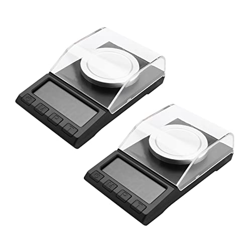 SAROAD 2 básculas electrónicas de precisión de 0,001 g, báscula digital de pesaje digital para joyería, báscula de diamante, báscula portátil de laboratorio