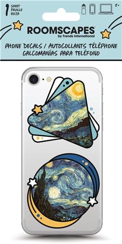 Bonus phone decal with Starry Night design