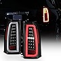 ACANII - For 2015-2020 GMC Yukon/Yukon XL Black Full LED Light Tube Tail Lights Brake Lamps Pair Set Driver & Passenger