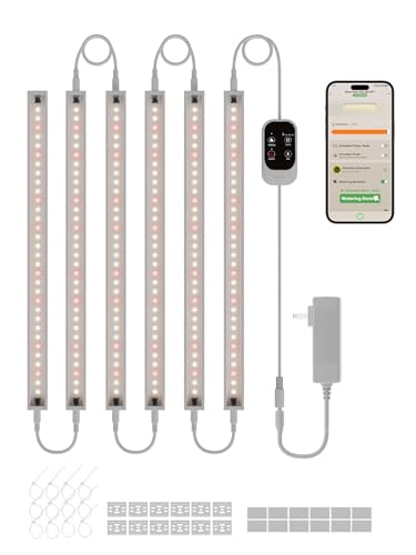 GLOWRIUM 6-Pack Full Spectrum Indoor Plant Grow Lights
