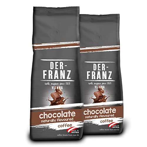 DER-FRANZ Café, Aromatizados con Chocolate, molido, 2 x 500 g