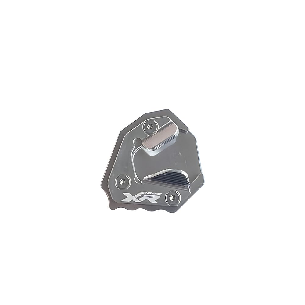 Side Foot Stand Enlarge Plate Kickstand Extension Compatible with BMW S1000XR 2020-2023 Silver