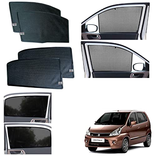 Image of WolkomHome car Fix Curtain Window Shades Half Curtains Sunshade for Zen Estilo Type-2