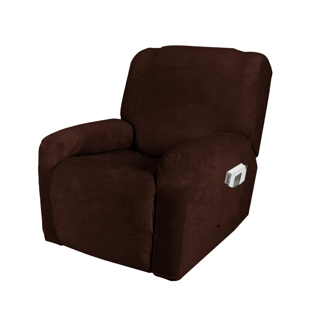 Copridivano reclinabile a 3 posti, morbido, lavabile, con tasche, per chaise longue e chaise longue, impermeabile, ideale per proprietari di casa e animali domestici