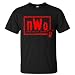 GEKK Men's Red Nwo wolfpack Wrestling Logo T-shirts black L