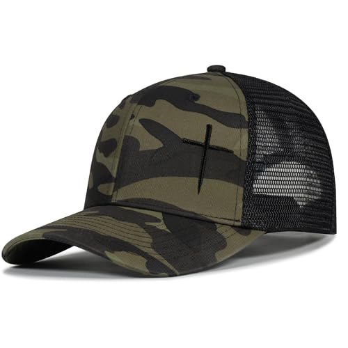 Image of Christian Hats for Men Women,Jesus Cross Hat Christian Religious Gifts for Birthday /Christmas
