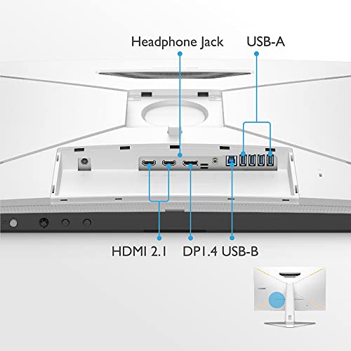 Benq Mobiuz Ex3210U Gaming Monitor 32" 4K Uhd 144Hz 1Ms W/Remote | Ips | Hdri | Adobergb | P3 | Freesync Premium Pro | Height, Swivel & Tilt | 2.1 Audio & Subwoofer | Noise-Cancelling Mic | Hdmi 2.1 #TOP4