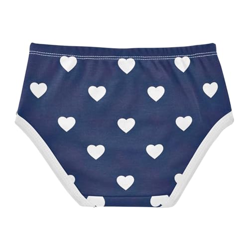 Cotton Girls Underwear Toddler White Heart Blue Girl Panties Cute Animals Undies Kids Briefs 2t2