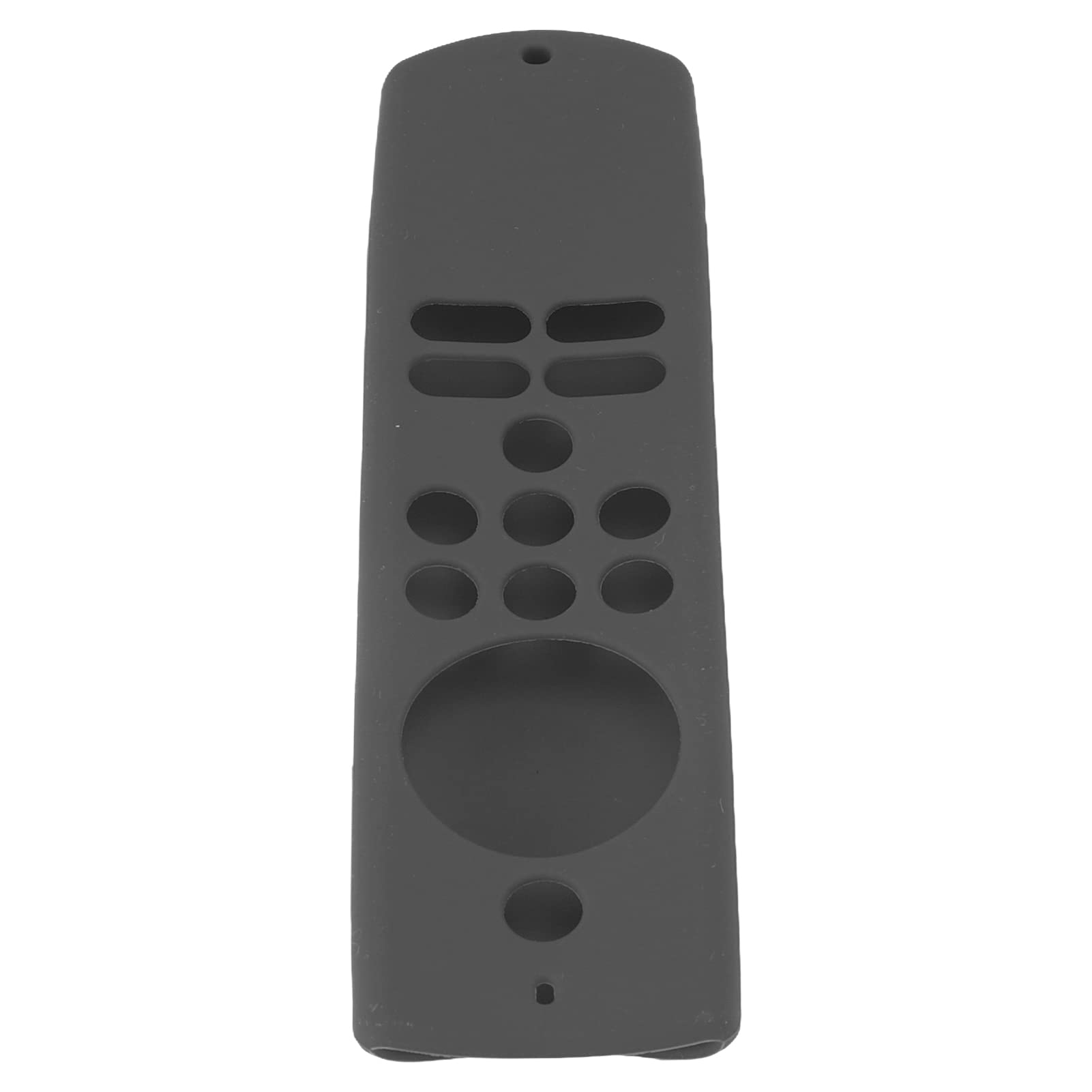 Funda protectora de silicona suave antideslizante a prueba de golpes con cordón para Fire TV Stick Lite (gris oscuro)