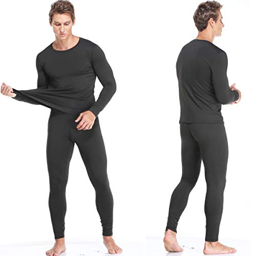 image for TEEPIRE Mens Thermal Underwear Set with Lightweight Ultra Soft Fleece 