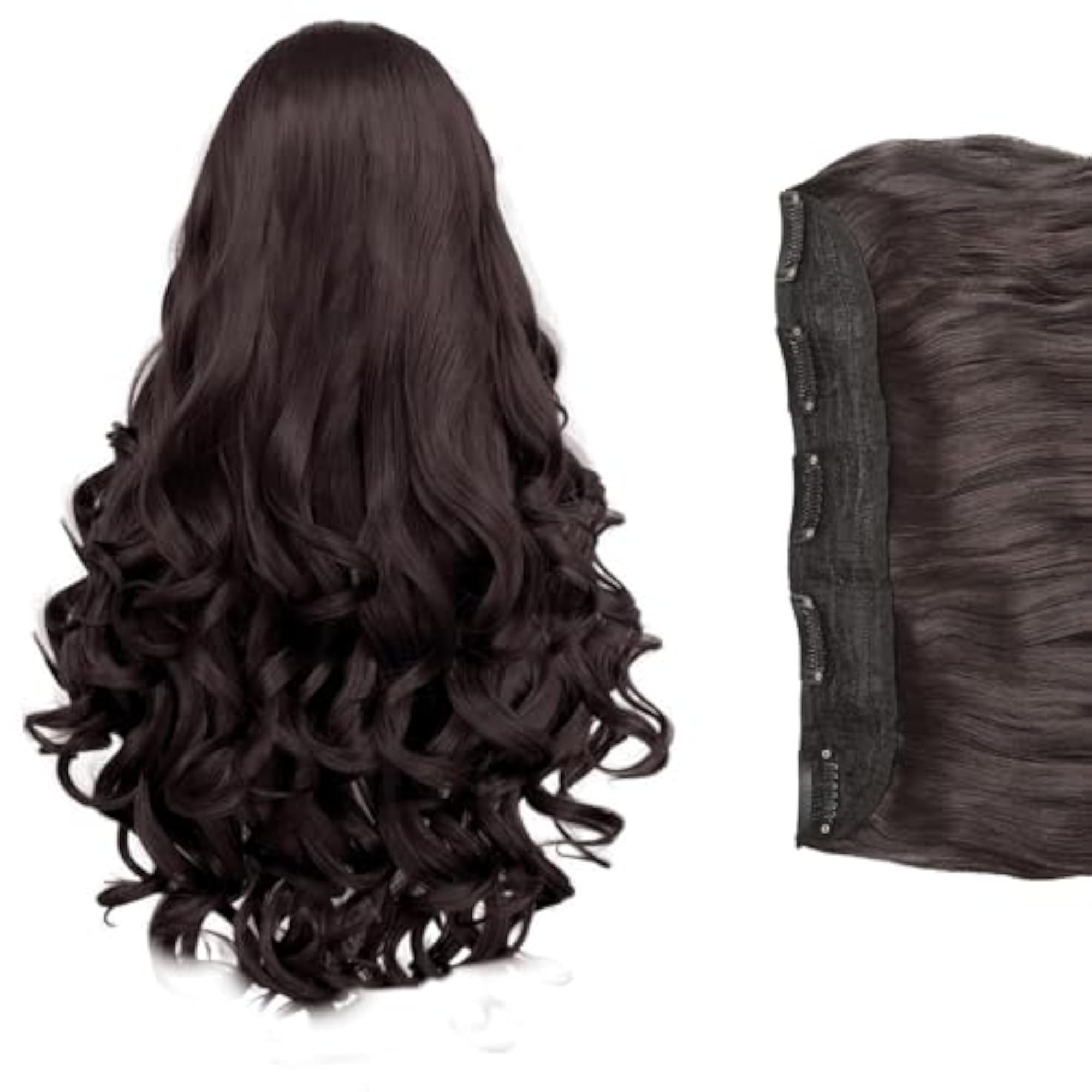 HAIRVANA 100% Remy Human Hair 5 Clips Extensions
