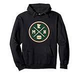 Classic Minnesota Hockey MN Outline Pullover Hoodie