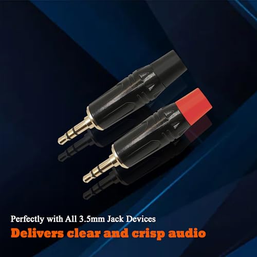 Conector de audio estéreo 3.5mm macho para soldar, pack 2 piezas miniatura 6