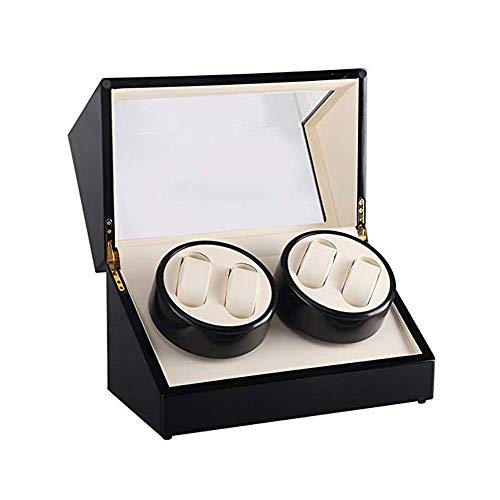 YWAWJ Automatic Watch Winder Display Box Automatic Rotation Leather Wood Watch Winder Storage Display Box Watch Case