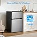 Midea WHD-113FSS1 Compact Refrigerator, 3.1 cu ft, Stainless Steel