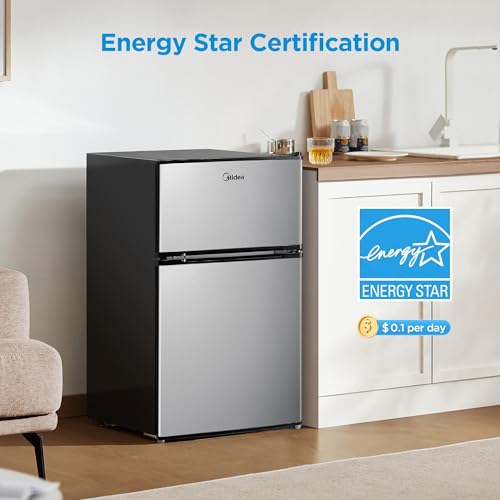 Midea WHD-113FSS1 Compact Refrigerator
