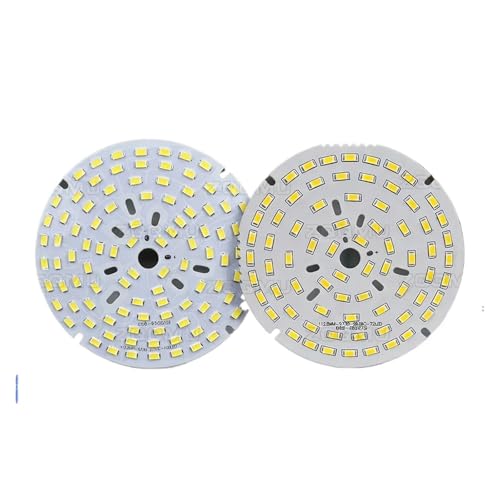 36 ���b�g 50 ���b�g�n�C�p���[ LED �`�b�v�{�[�h 5730 SMD ���W���[�� 3000 K 4000 6000 ���� DIY �������R���|�[�l���g�X�g���b�v�����v���i(Wireless,50W-112.8MM,White Light-10PCS