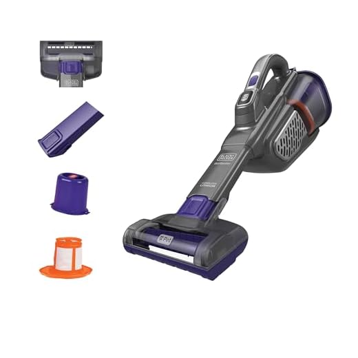 BLACK+DECKER Furbuster Handheld Vacuum for Pets, Cordless, AdvancedClean+, Gray (HHVK515JP07)