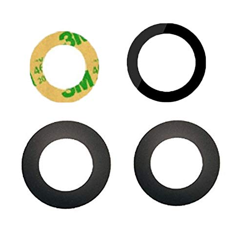 ePartSolution_ Lot of 2 Rear Main Back Camera Lens Glass Cover + Adhesive for iPhone 11 Pro Max Replacement Part (2pcs) USA