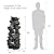 SunJet 40in Outdoor Water Fountain with LED Lights - 4-Tier Polyresin Rock Water Fountain for Home Garden, Yard, Patio, Deck Decor - Soothing Tranquility Floor-Standing Fountain