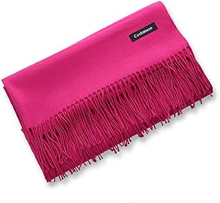 Cashmere Luxury large super soft Brand shawl scarf (Fushia)