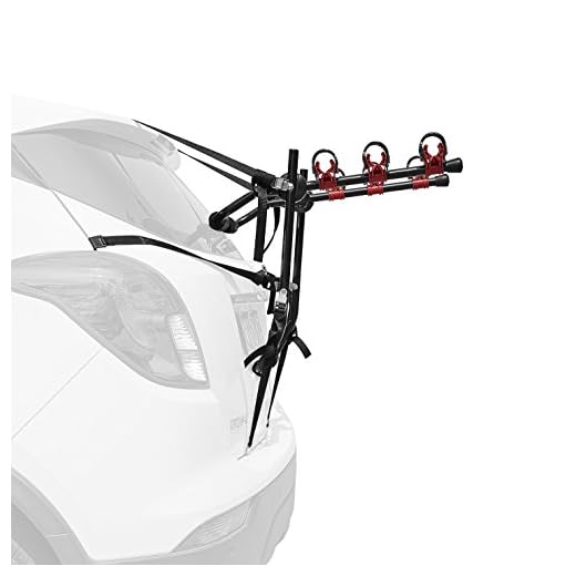 Blueshyhall Bike Carrier Trunk Mount Bike Rack for SUV Car Heavy Duty 3 Bike Carrier Mount
